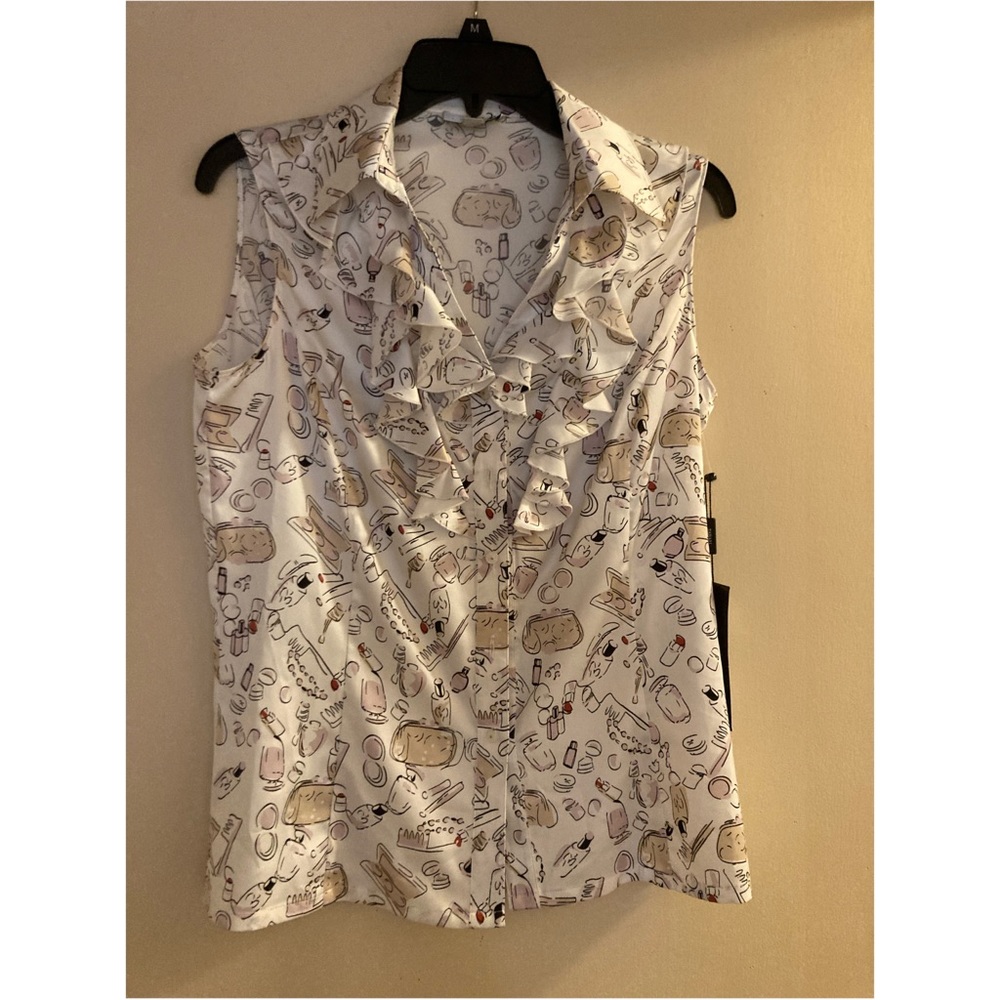 Womens satin makeup shirt